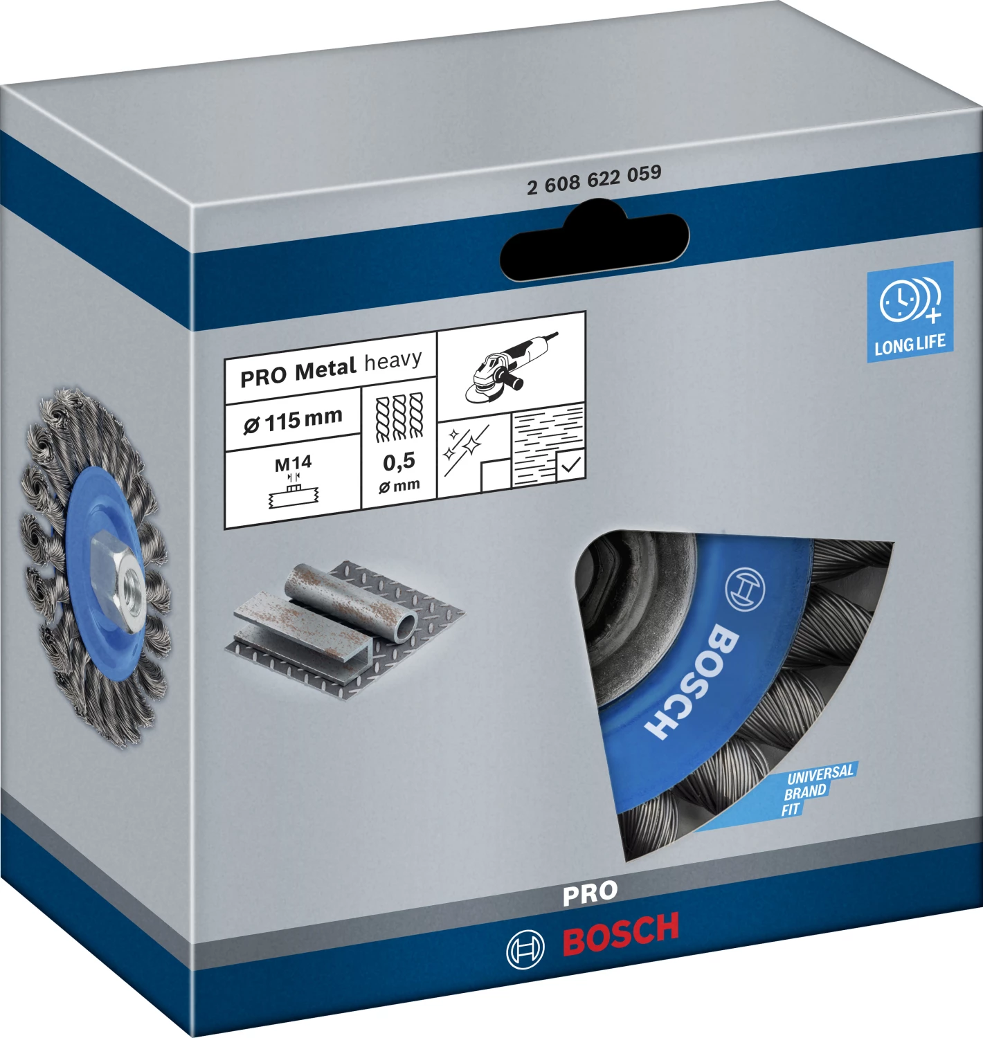 Bosch 2608622059 Schijfborstel - 115mm - M14 thumbnail 2