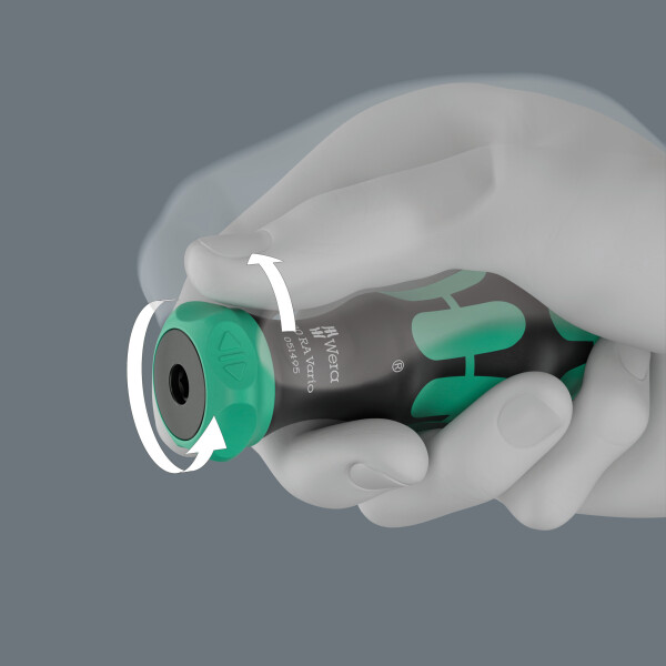 Wera 05051495001 80 RA Vario Handhouder - 6mm - Met Ratelfunctie - Detailed view of the product
