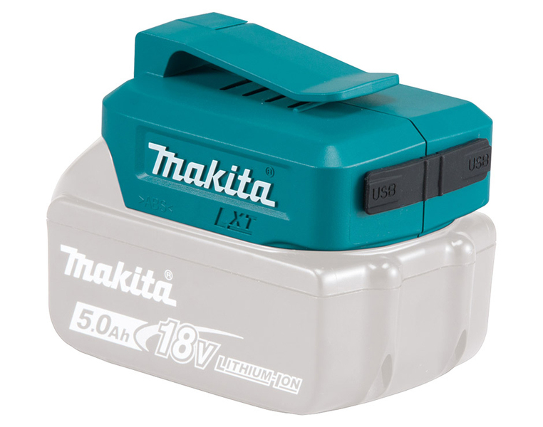 Makita DECADP05 14.4V / 18V Li-Ion Accu USB Adapter EAN: 88381806954