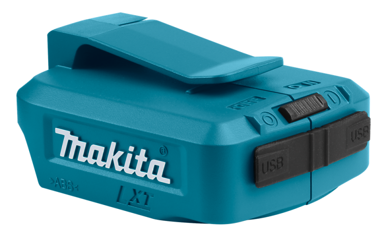 Makita DECADP05 14.4V / 18V Li-Ion Accu USB Adapter - Detailed view of the product