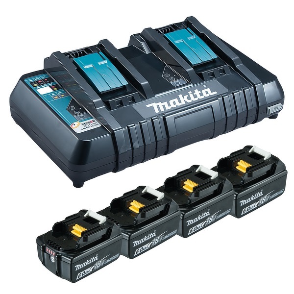 Makita 199485-6 18V Li-ion Accu Starterset (4x 6,0Ah) EAN: 88381537155