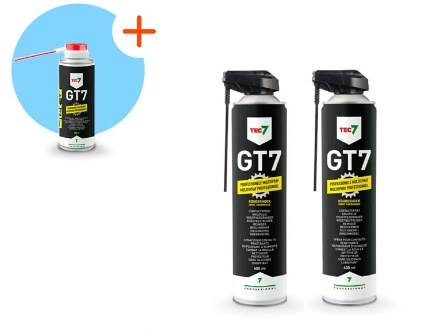 TEC7 GT7 Multispray - 600ml - 2 Stuks - Met Gratis 200ml Spray afbeelding