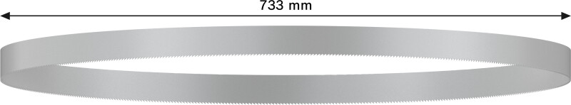 Bosch 2608649001 / CB 2824 BIM Bandzaagblad - 733 X 12,7 X 24TPI (2st) - Detailed view of the product