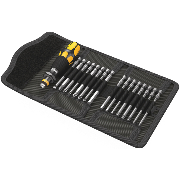 Wera 05051043001 17-delige Kraftform Kompakt 60 ESD Schroevendraaierset In Etui