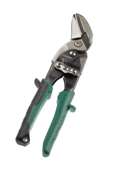 Stanley 2-14-568 Blikschaar Zware Bekken - Rechts - 250mm - Groen - Detailed view of the product