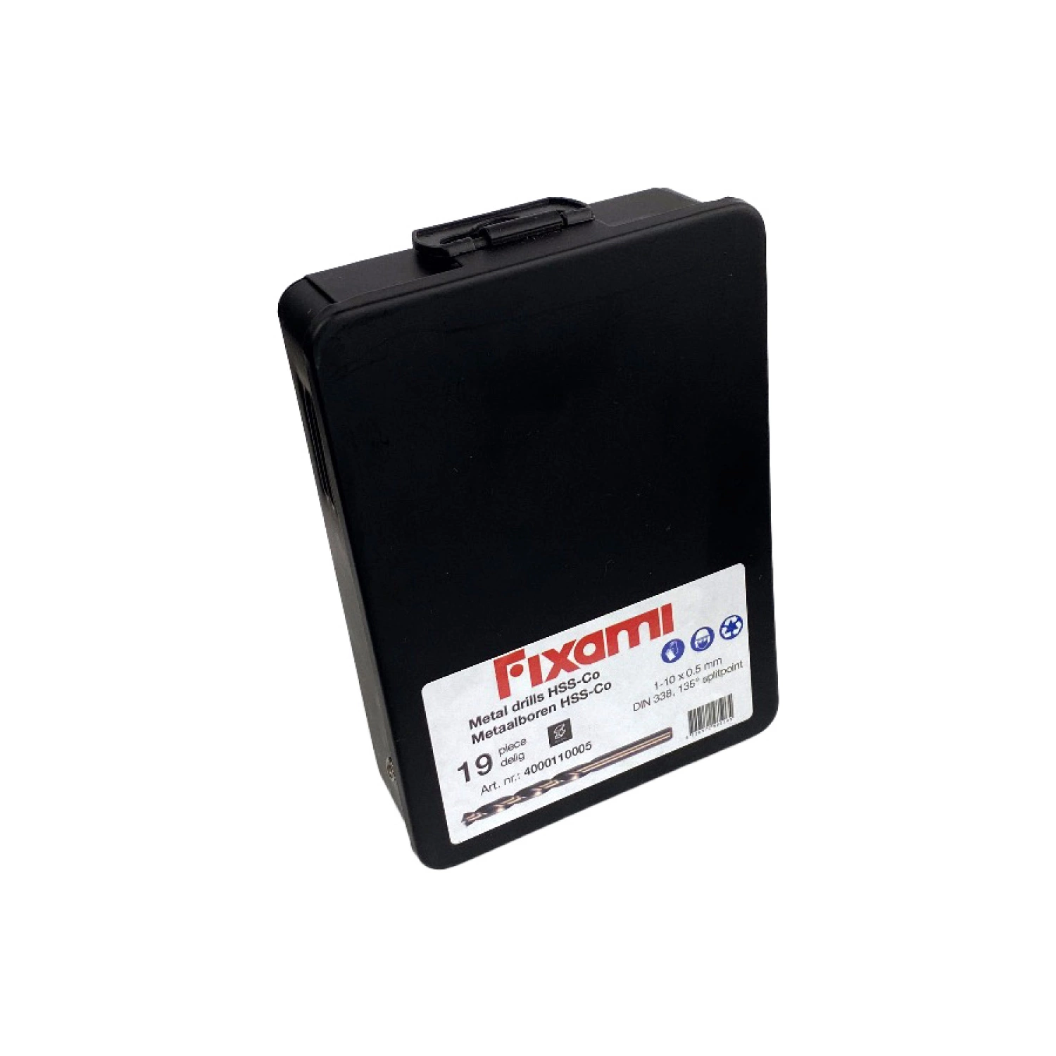 Fit-to-Fix 4000110005 19-delige Uni Metaalborenset DIN338 - HSS-Co - 1-10mmx0.5cm thumbnail 2