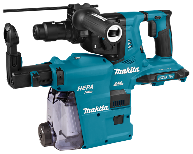 Makita DHR281ZWJ 36V (2x18V) Li-Ion Accu SDS-Plus Combihamer Body In Mbox - 2,9J - Detailed view of the product