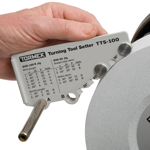 Tormek TTS-100 Hoekinstelmal Voor Houtdraaibeitels - Detailed view of the product