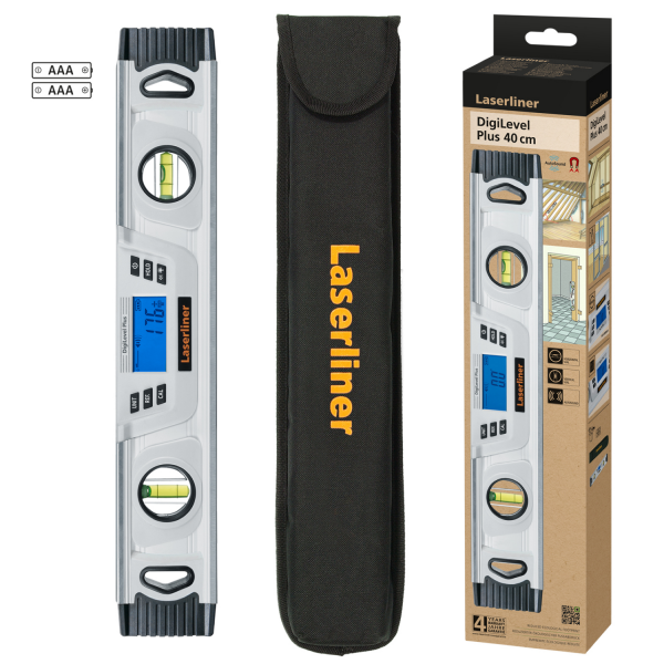 Laserliner DigiLevel Plus 40 Digitale Waterpas In Tas - Magnetisch - 400mm - Detailed view of the product