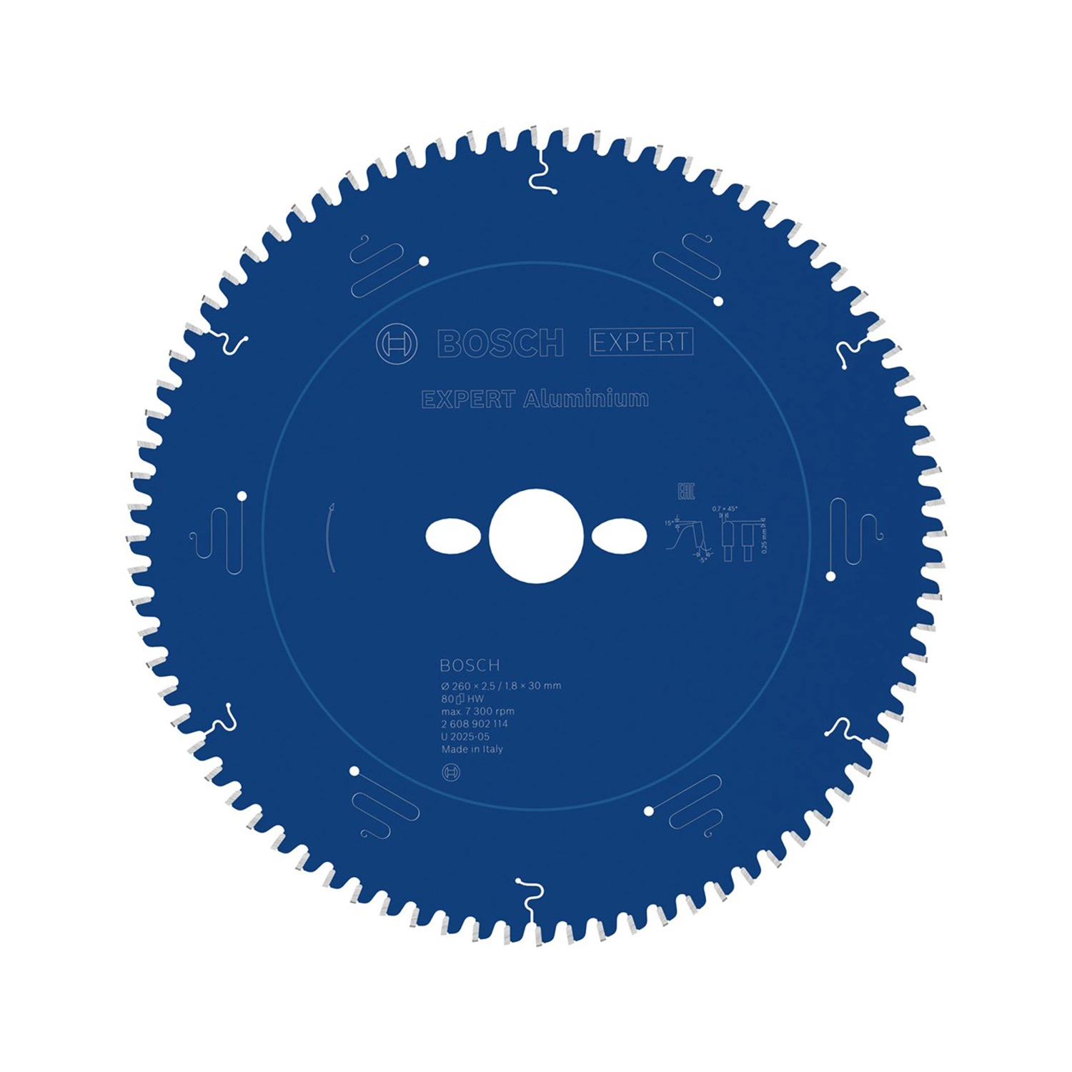 Bosch 2608902114 Blad EXPERT Alu 260x2.5/1.8x30 T80