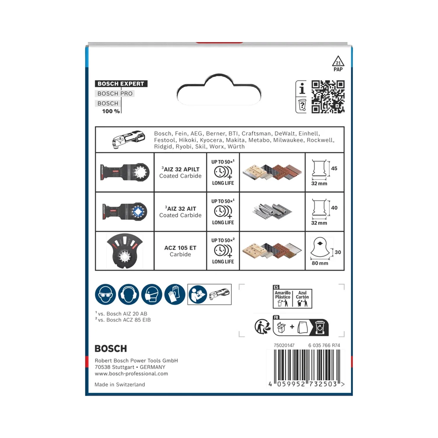 Bosch EXPERT 3-delige Doorslijpset thumbnail 4