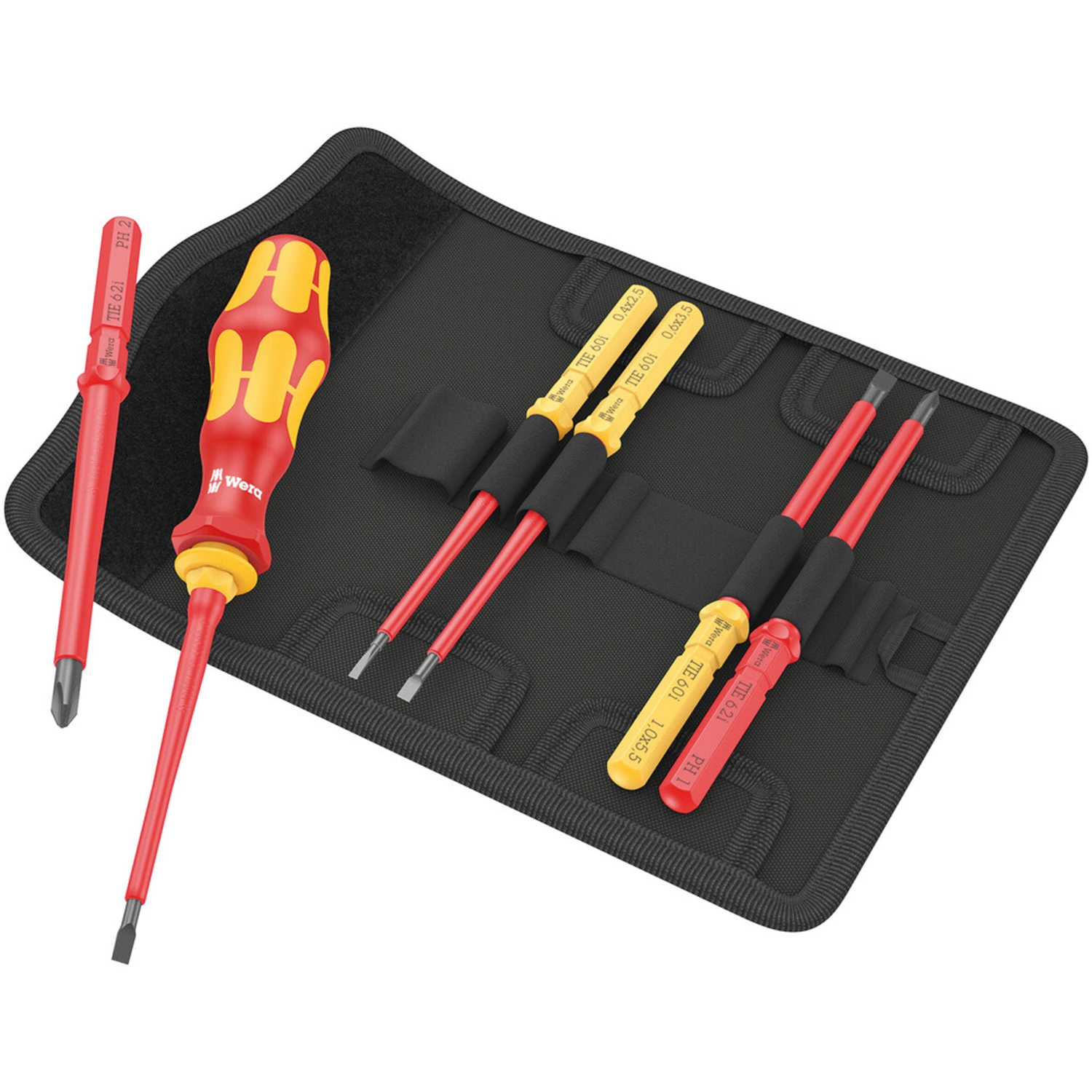Wera 05006600001 7-delig Kraftform Kompakt VDE 7 Universal 1 Tool Finder Wisselklingenset In Etui