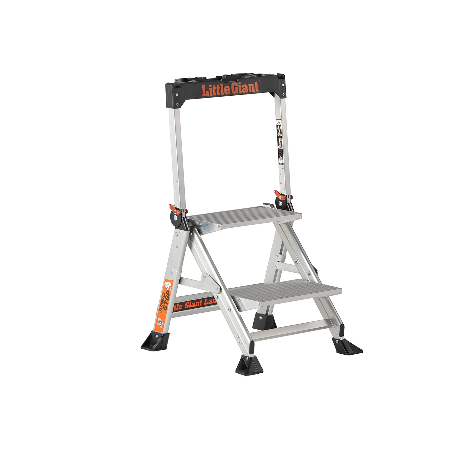 Gereedschapcentrum Altrex Jumbo Step 2 Trap - Enkel - Aluminium - 2 Treden - Met Beugel - Max. Werkhoogte 2,46m aanbieding