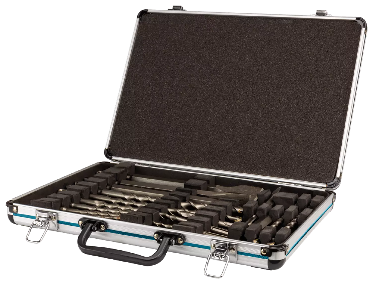 Makita D-42444 17-delige SDS-PLUS Boor-/beitel Set In Aluminium Koffer thumbnail 3