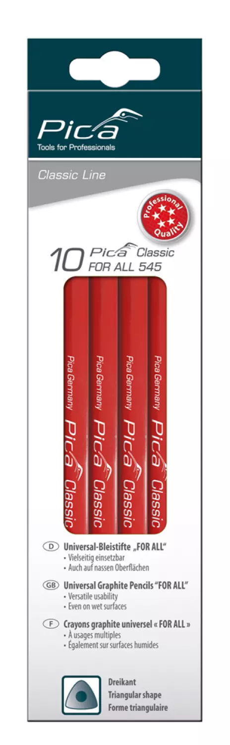 Pica 5PI54024-10 Classic Timmermanspotlood - 240mm - Grafiet (10st.)