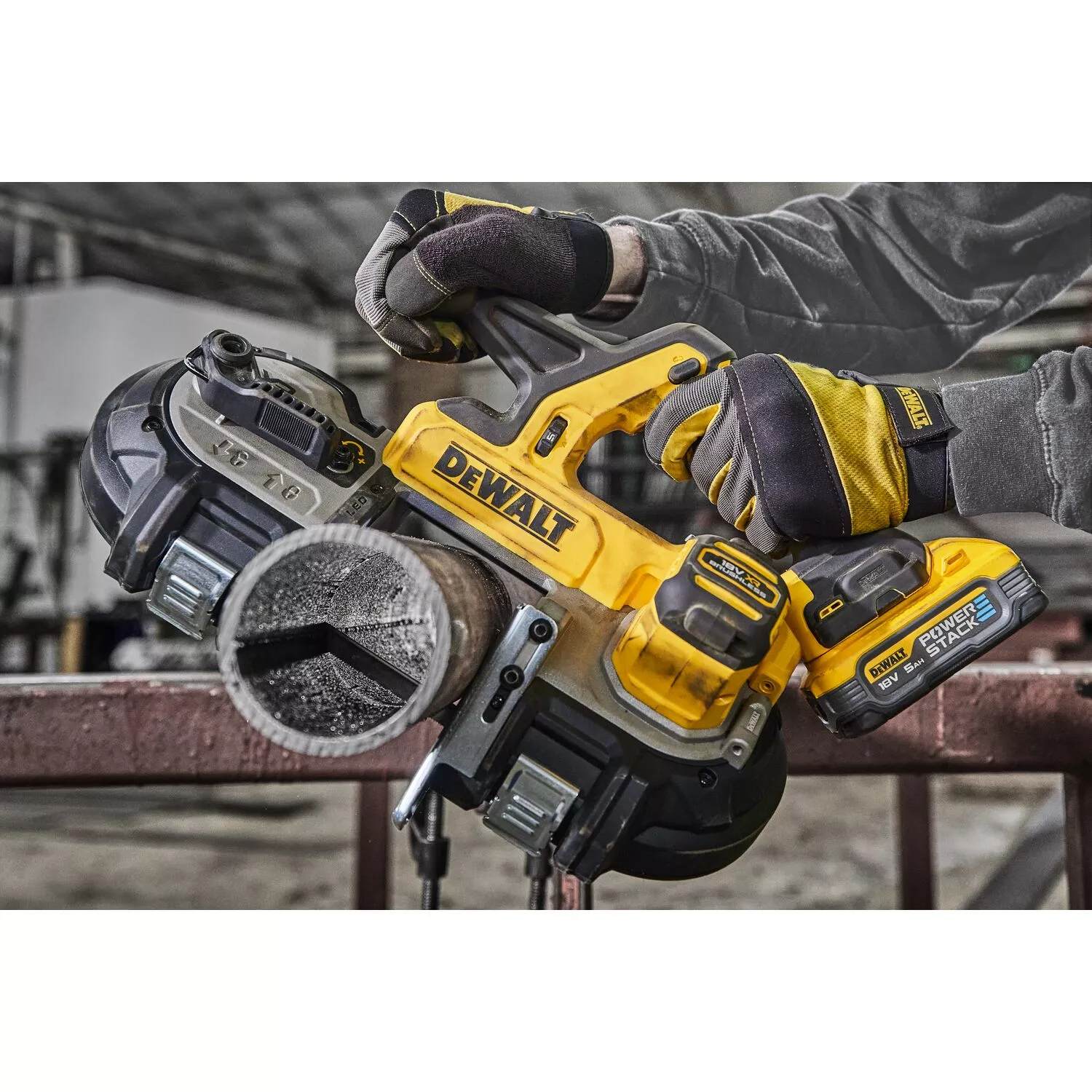 DeWALT DCS378N 18V Li-ion Accu Bandzaag Body - 899mm thumbnail 4