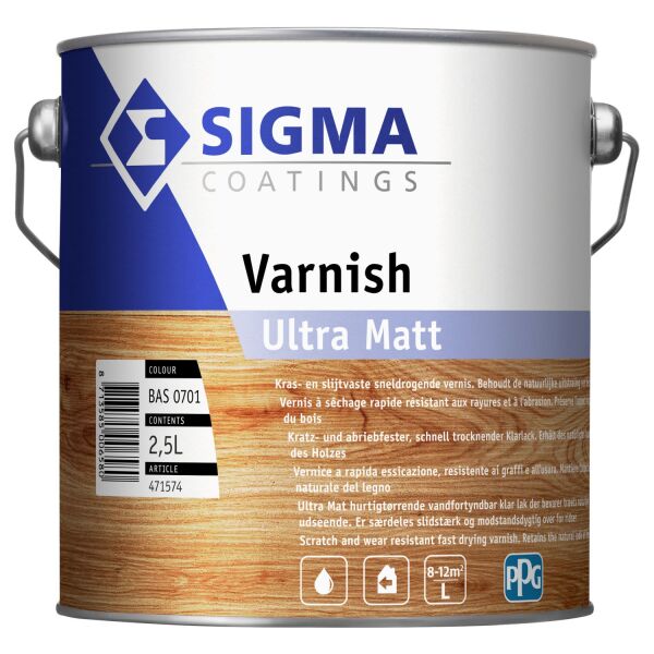Sigma Varnish Utra Matt 2,5 Liter