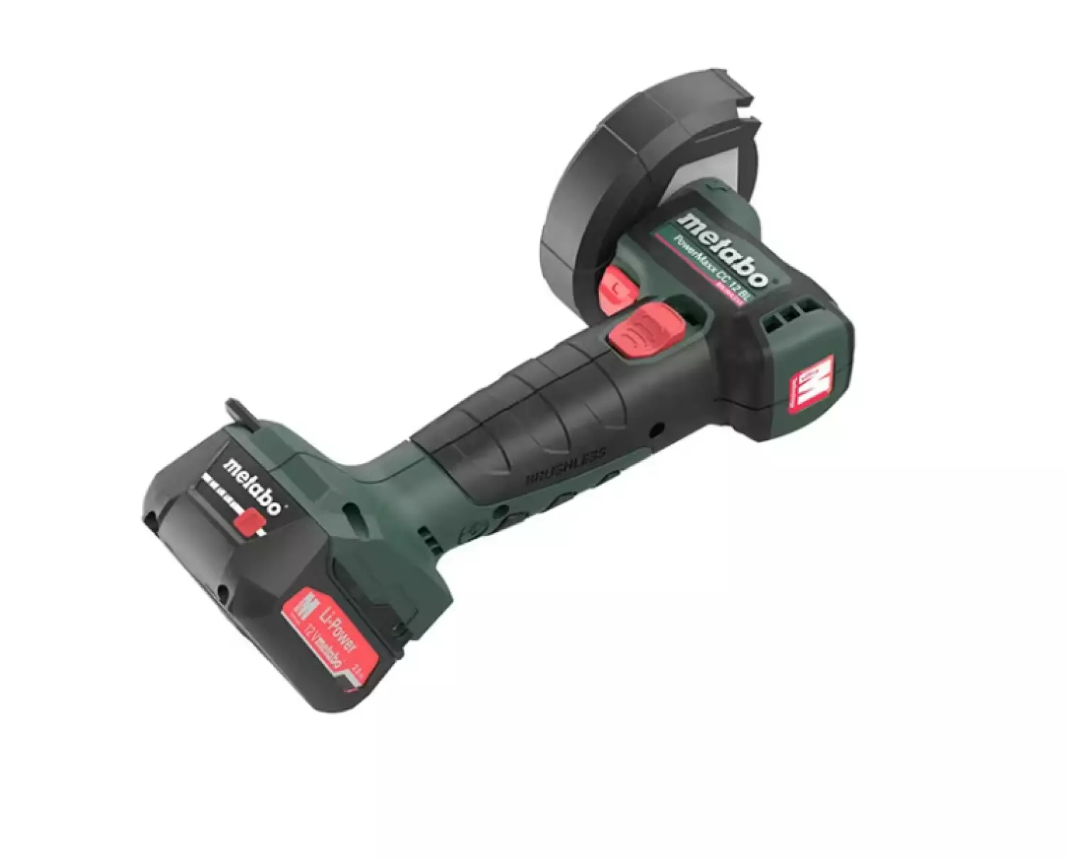 Metabo POWERMAXX CC 12 BL 600348500 Haakse slijper 76 mm Incl. 2 accus Incl. koffer 12 V 2.0 Ah