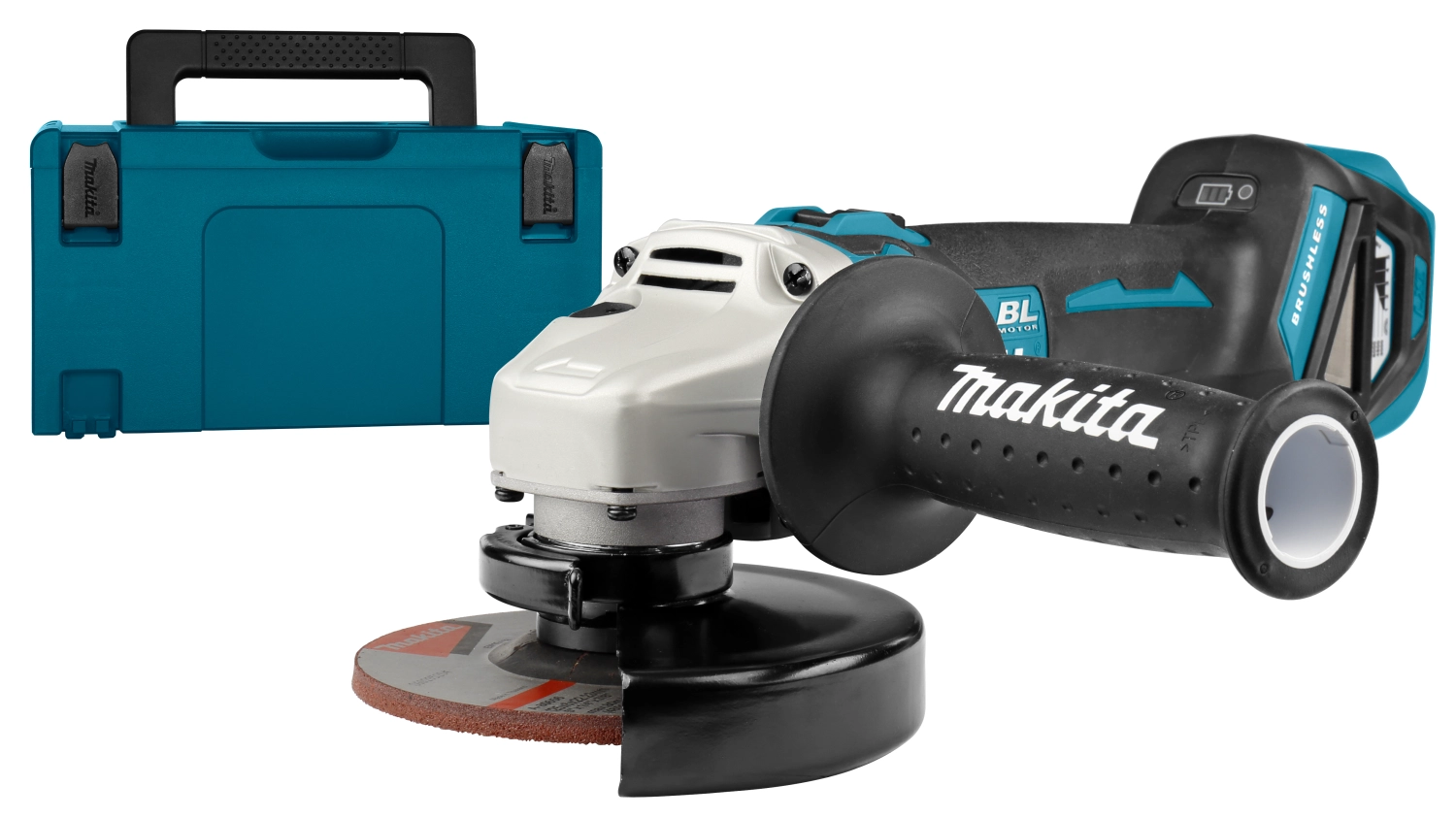 Makita DGA513ZJ 18V Li-Ion Accu Haakse Slijper Body In Mbox - 125mm - Koolborstelloos
