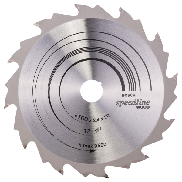 Bosch 2608640786 Speedline Cirkelzaagblad - 160 X 20 X 12T - Hout