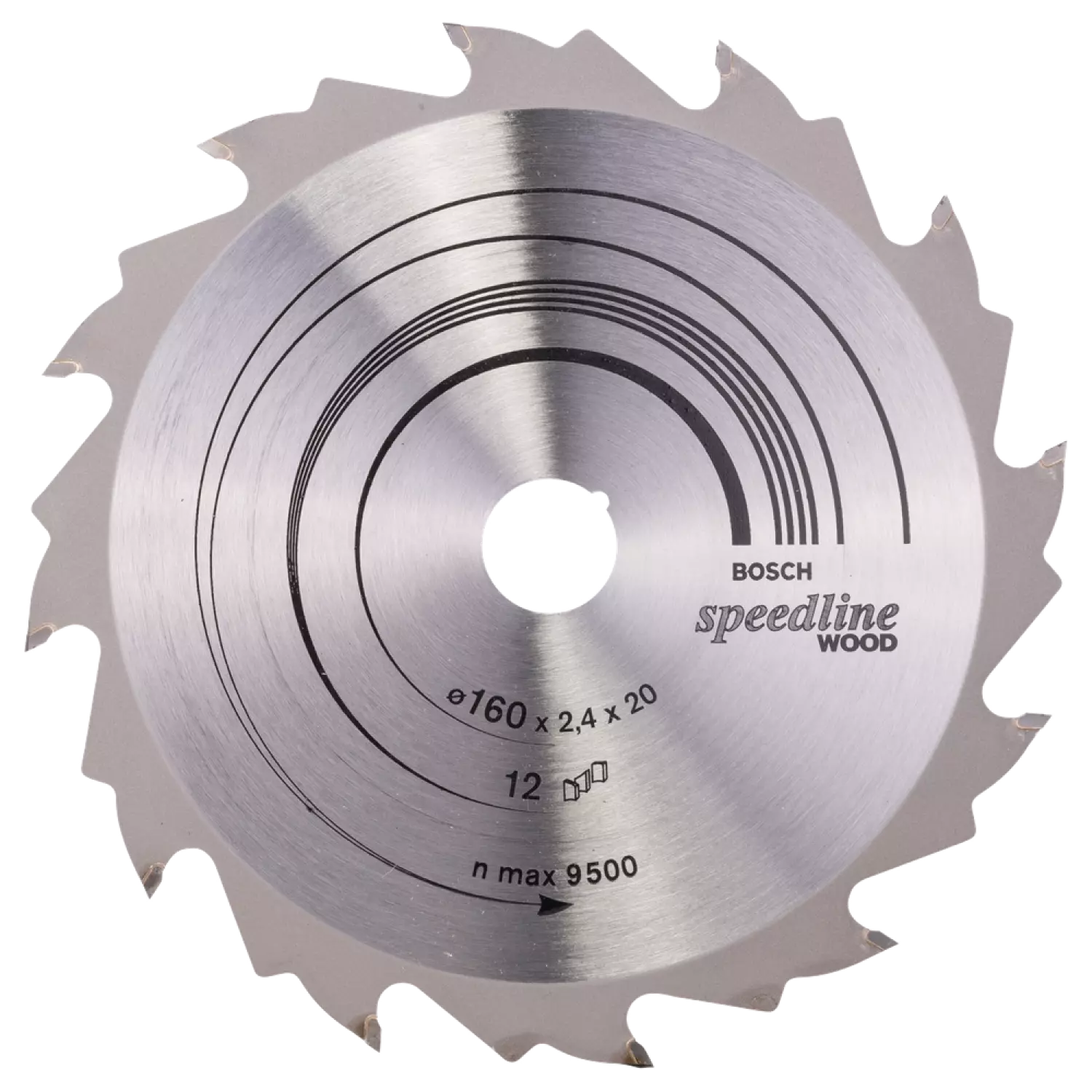 Bosch 2608640786 Speedline Cirkelzaagblad - 160 X 20 X 12T - Hout