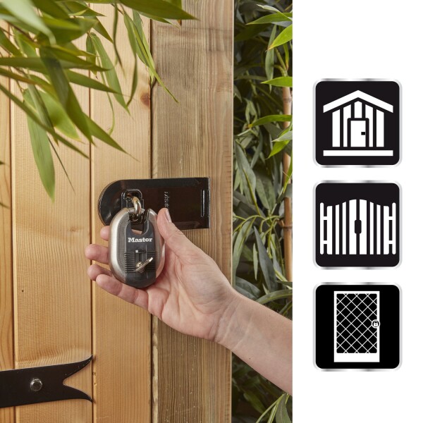 Master Lock M187EURD Hangslot Excell® - RVS Titanium Versterkt - 60mm Breed - Sleutels - Detailed view of the product