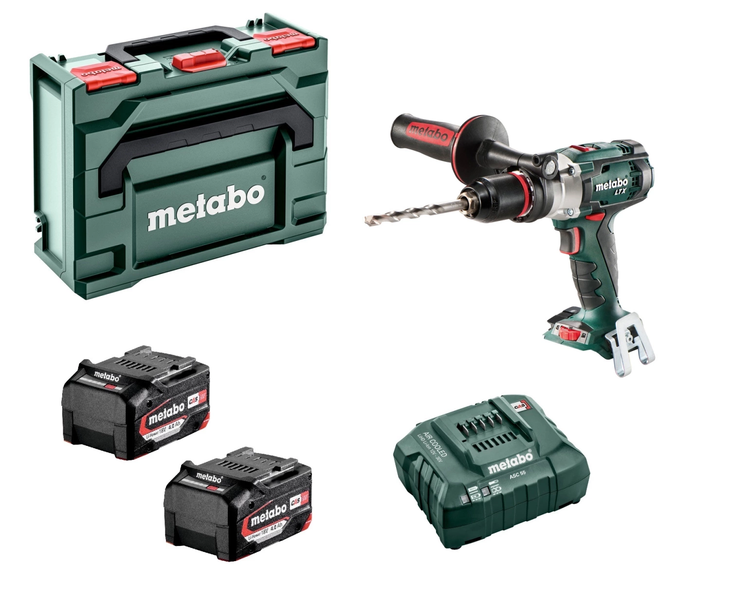 Metabo SB 18 LTX Impuls 18V Li-Ion Accu Klopboor- /schroefmachine Set (2x 4.0Ah Li-Power Accu) In MetaBOX
