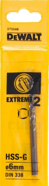DeWALT DT5048 HSS-G Metaalboor EXTREME 2™ - 6 X 93mm