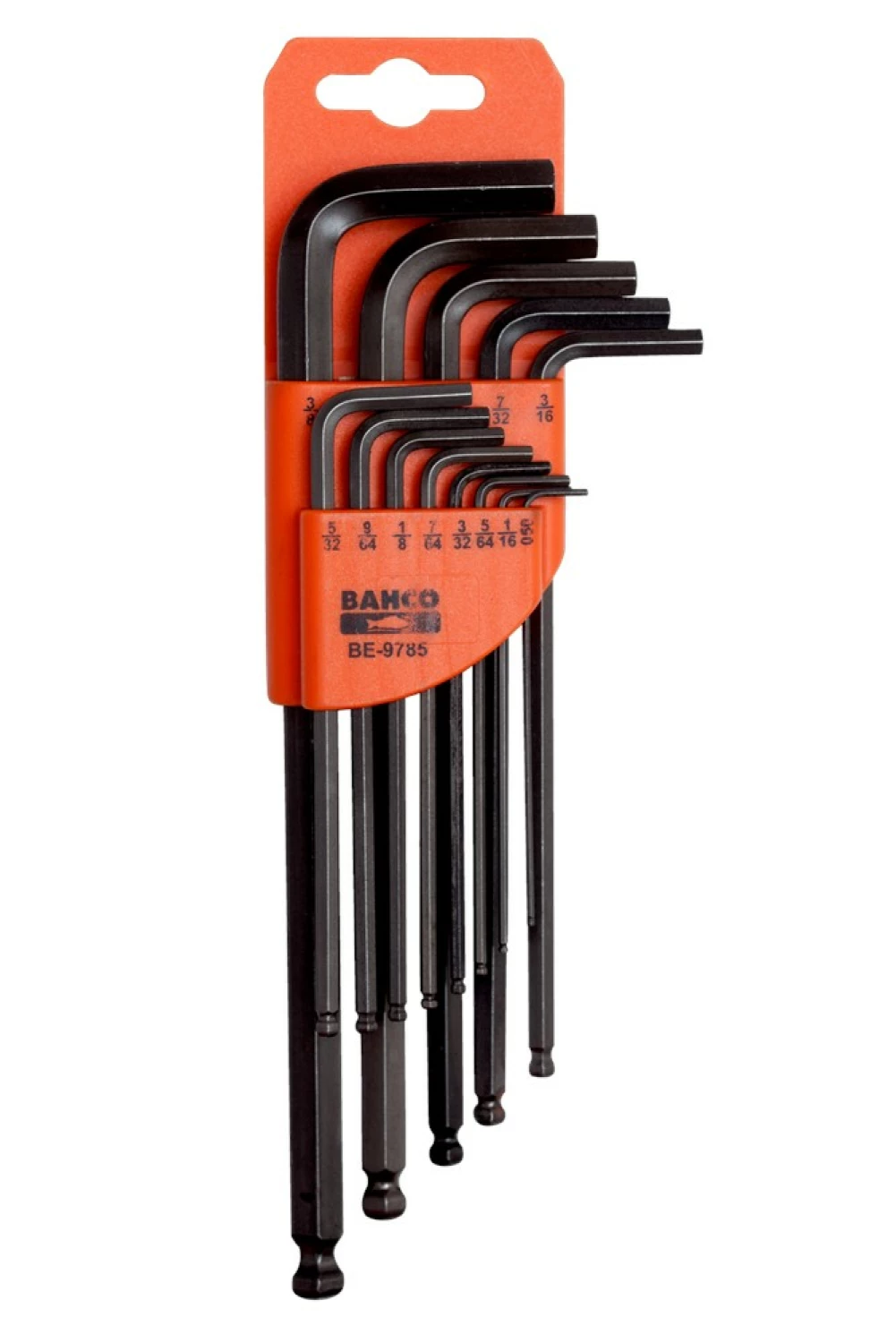 Bahco BE-9770 9-delige Inbussleutelset Met Kogelkop - 1,5-10mm