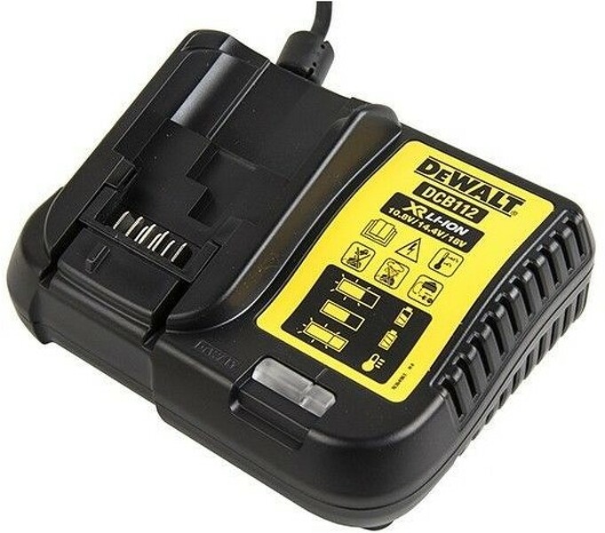DeWALT DCB112-QW 10.8V / 14,4V / 18V Li-ion XR Accu Oplader - Detailed view of the product