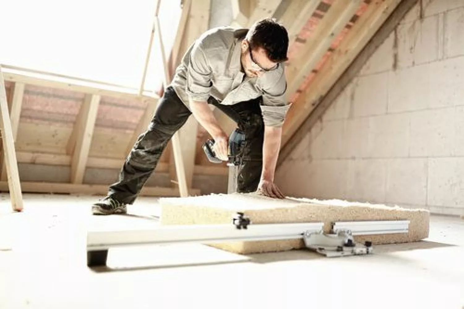 Festool ISC 240 EB-Basic 18V Li-Ion Accu Isolatiezaagmachine Body In Systainer - 240mm