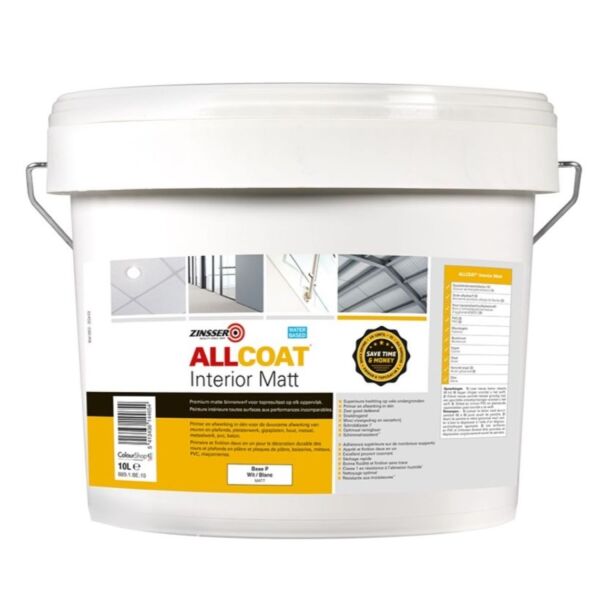 Zinsser® Allcoat Interior Matt Op Kleur Gemengd  10l