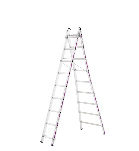 Little Jumbo 1201252010 Reformladder Type 1242/010 - 2x10 Niveaus - Met Uitgebogen Bomen