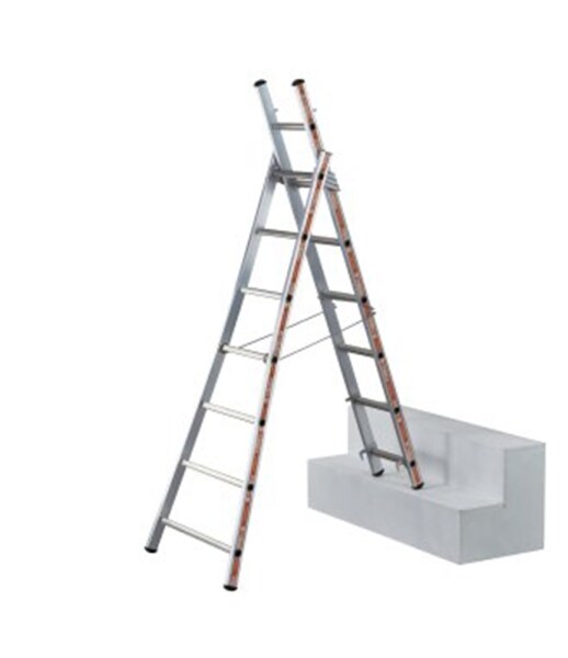 Little Jumbo 1201252010 Reformladder Type 1242/010 - 2x10 Niveaus - Met Uitgebogen Bomen - Detailed view of the product