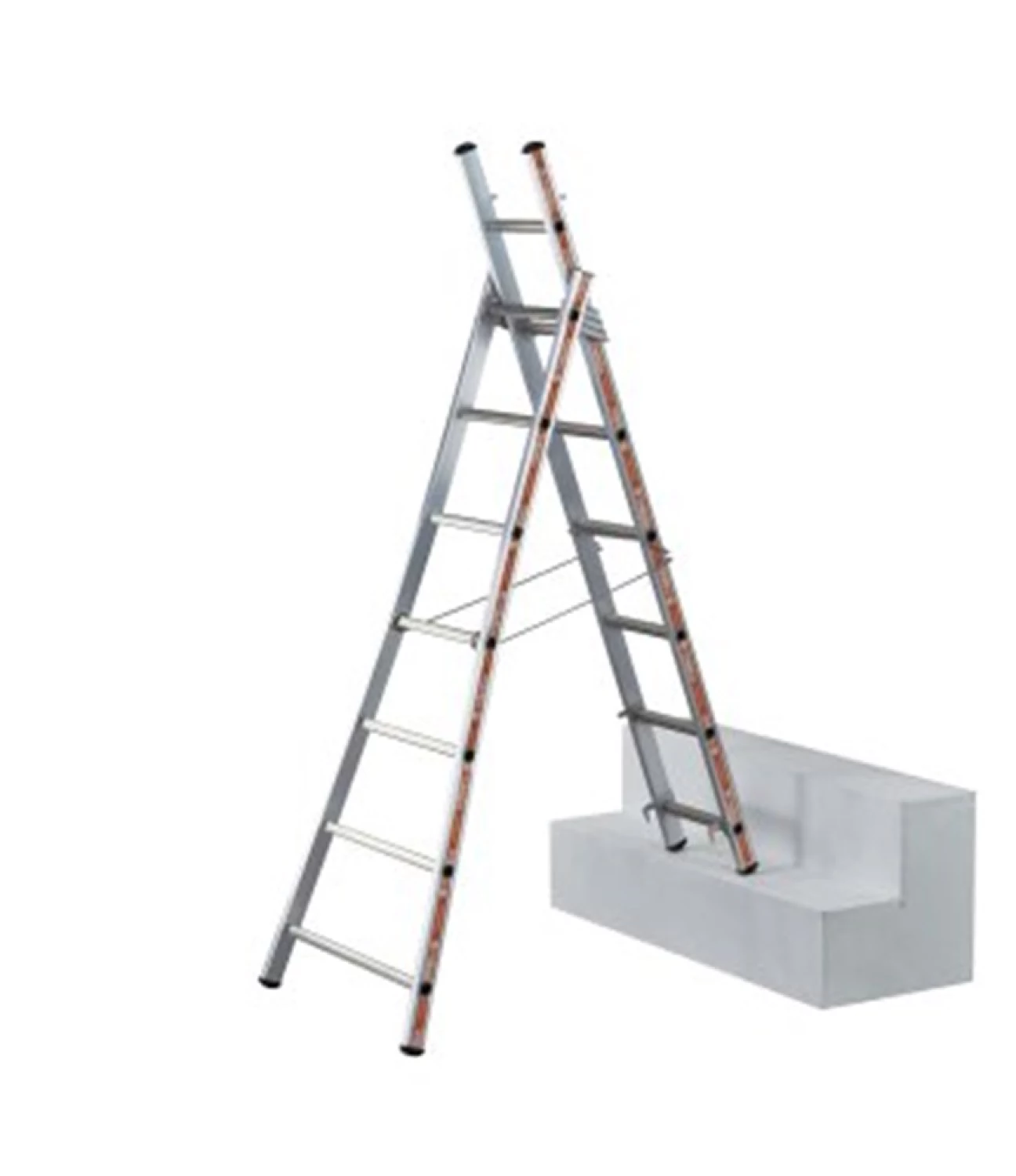 Little Jumbo 1201252010 Reformladder Type 1242/010 - 2x10 Niveaus - Met Uitgebogen Bomen thumbnail 3