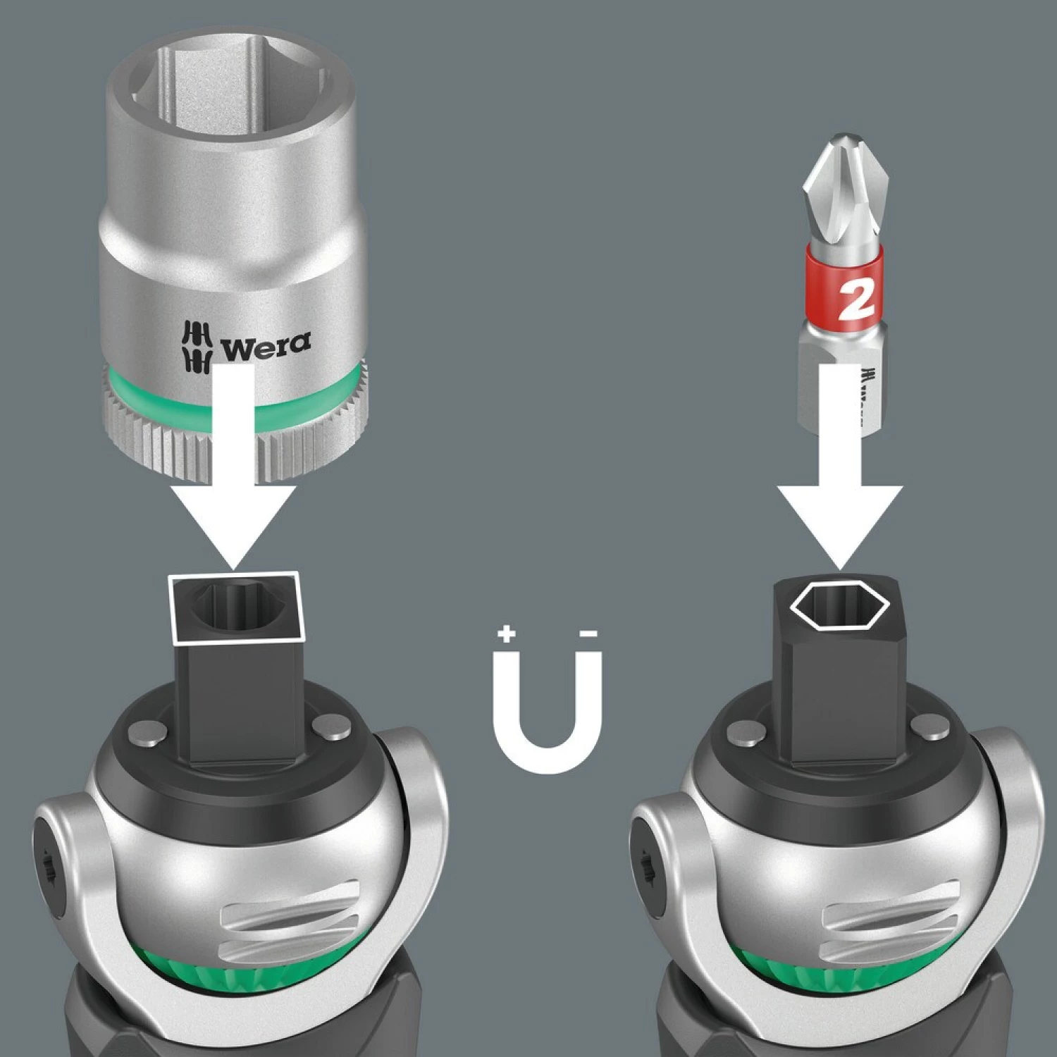 Wera 8009 05004285001 Dopsleutelset 1/4 (6.3 mm) 27-delig