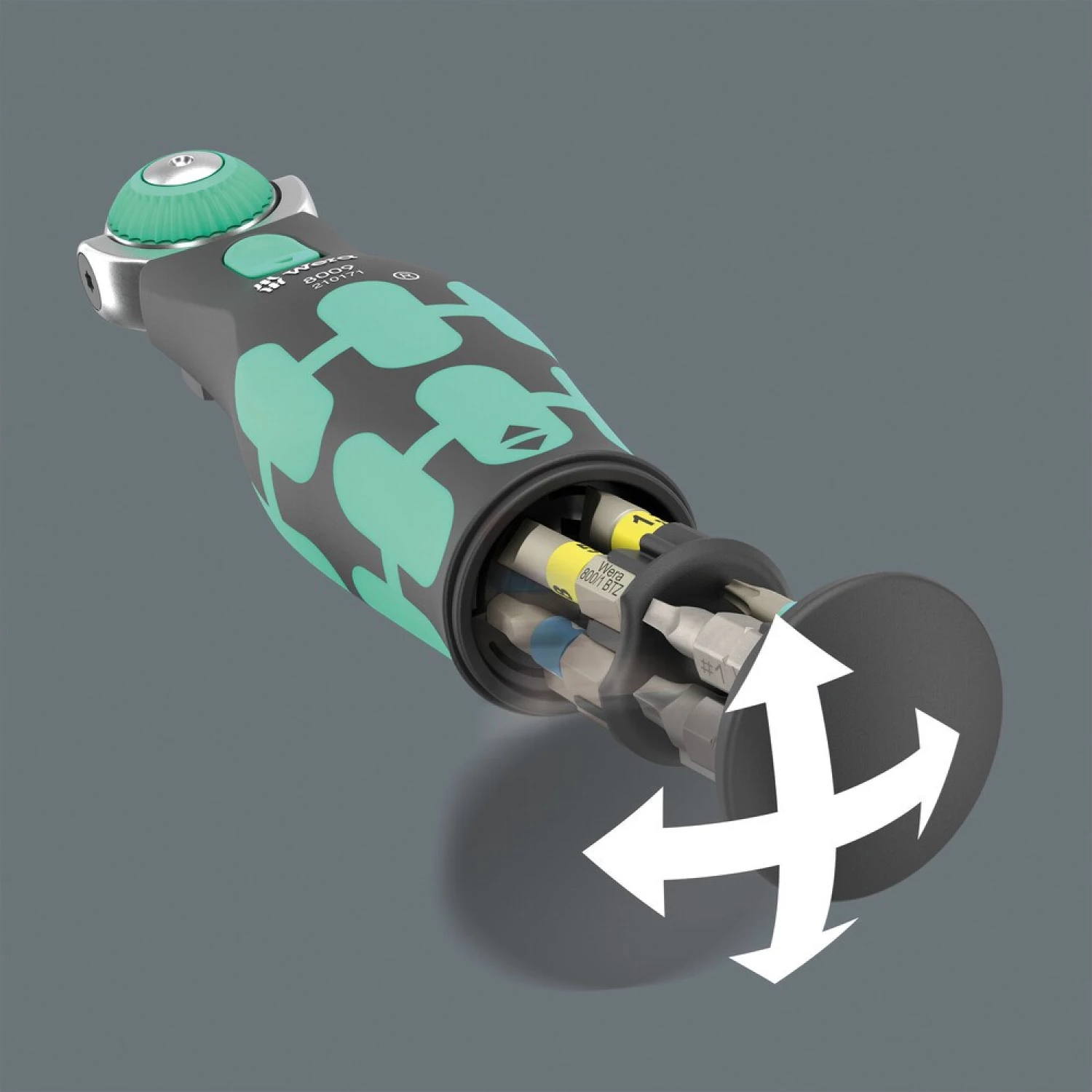 Wera 05004285001 27-delige 8009 Zyklop Pocket Set 4 Ratel- En Doppenset - 3/8"+ 1/4" thumbnail 4