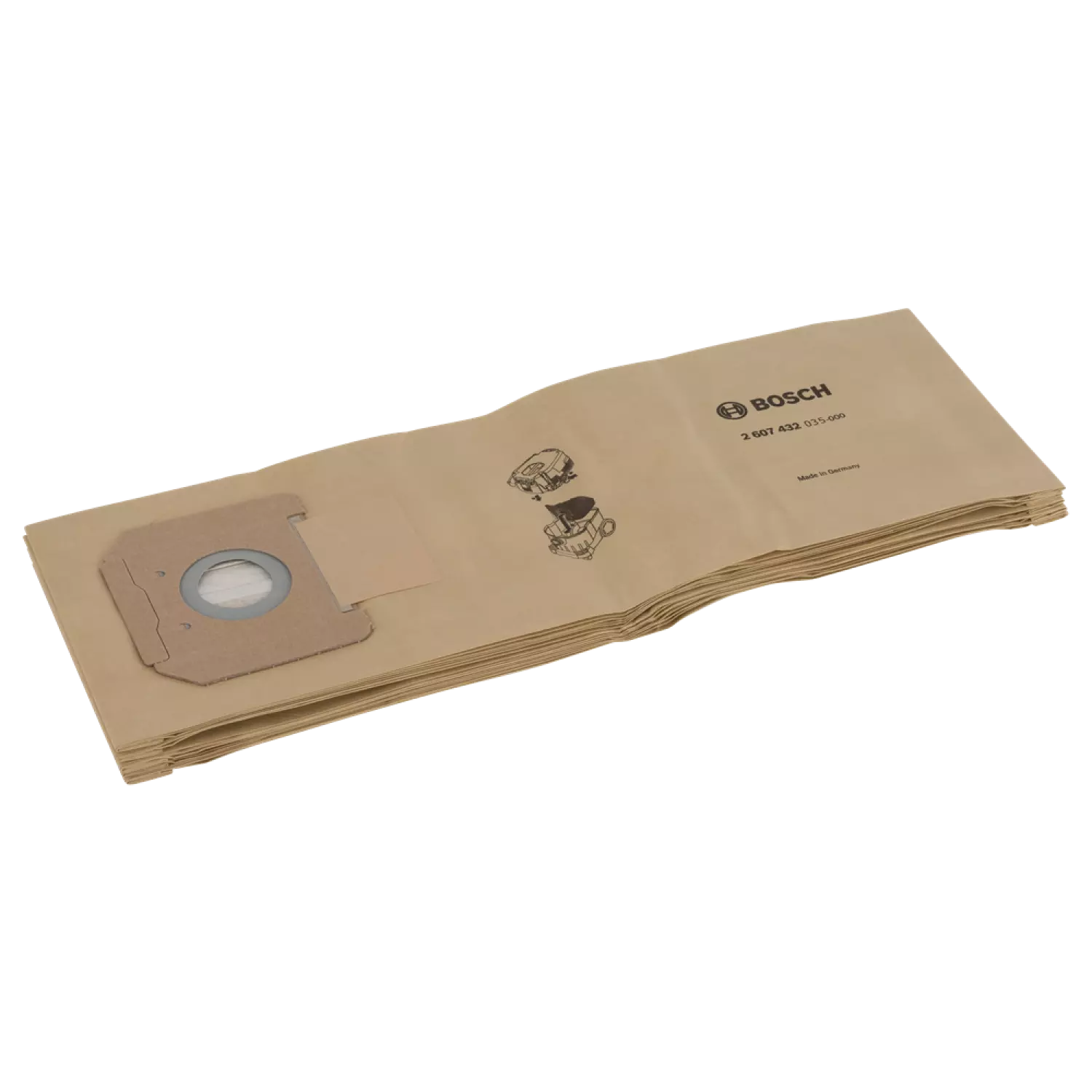 Bosch 2607432035 Papieren Filterzakken (5st) Voor GAS 35 L AFC / GAS 35 L SFC+ / GAS 35 M AFC