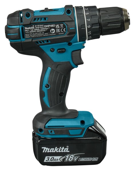 Makita DHP482RFJ 18V Li-Ion Accu Klopboor- /schroefmachine Set (2x 3.0Ah Accu) In Mbox - Detailed view of the product