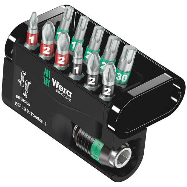 Wera 5057420001 12-delige Bit-Check BiTorsion Bitset In Cassette