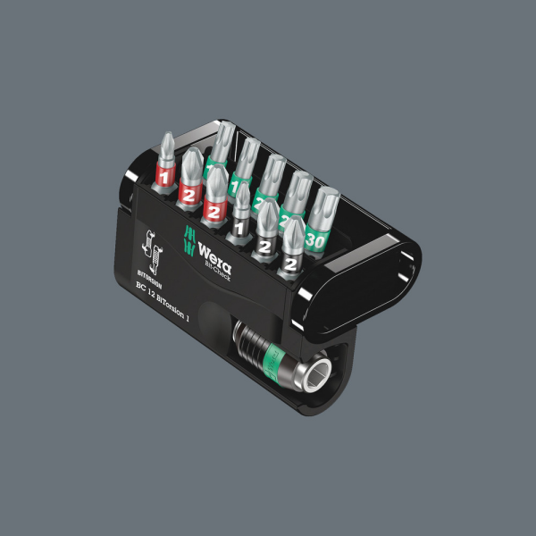 Wera 5057420001 12-delige Bit-Check BiTorsion Bitset In Cassette - Detailed view of the product