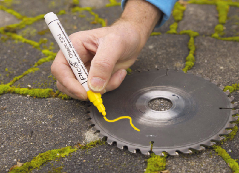 Pica 524/40 Lakmarker - Rond - Rood - 2-4mm - Detailed view of the product