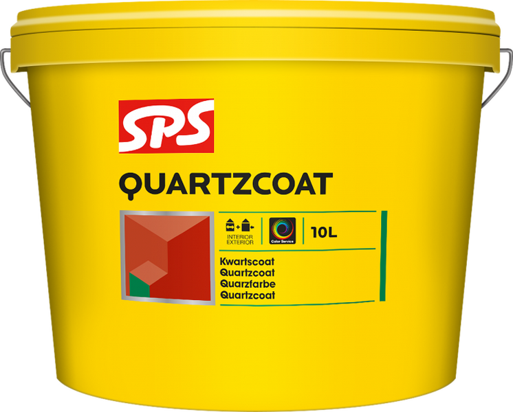 SPS Quartzcoat Structuurverf  Voor Binnen En Buiten 4 Liter