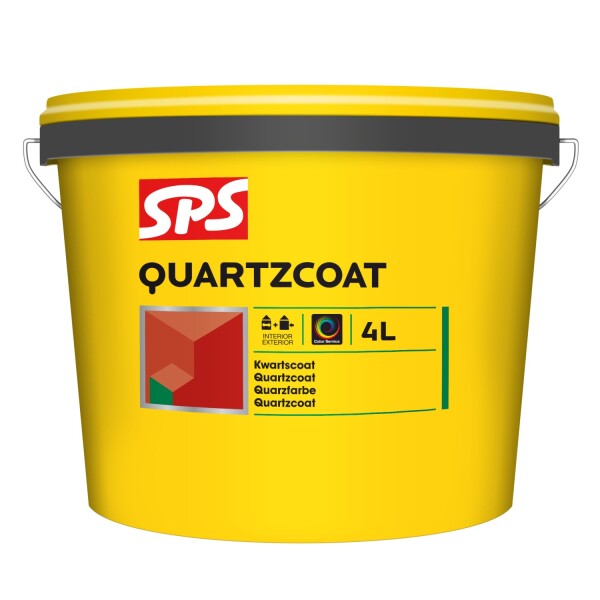 SPS Quartzcoat Structuurverf  Voor Binnen En Buiten 4 Liter