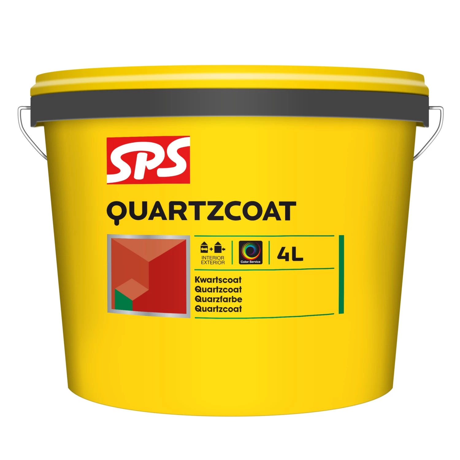 SPS Quartzcoat Structuurverf - Op Kleur Gemengd - 4L