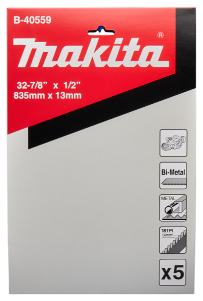 Makita B-40559 Bandzaagblad - 835 X 13mm (5st) - Detailed view of the product