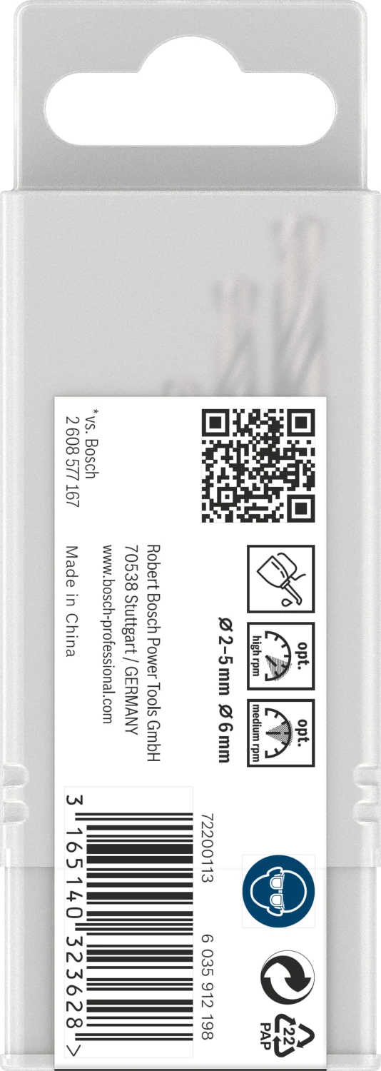 Bosch 2607019114 PRO 5-delige HSS-G Spiraalboorset - Metaal thumbnail 3