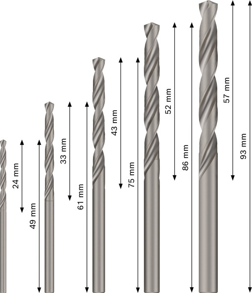 Bosch 2607019114 PRO 5-delige HSS-G Spiraalboorset - Metaal - Detailed view of the product
