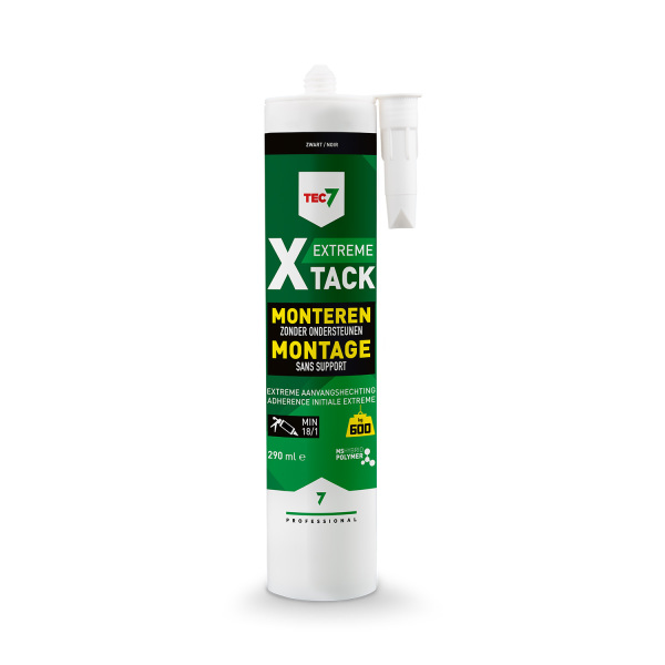 TEC7 X-Tack Montagekit - Zwart - Koker - 290ml (12st) - Detailed view of the product