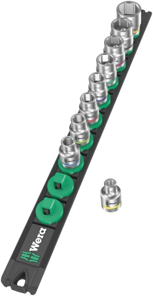 Wera 05005450001 9-delige Dop-magneetstrip B Imperial 1 Zyklop Doppenset Incl. Houder - 3/8" - Detailed view of the product